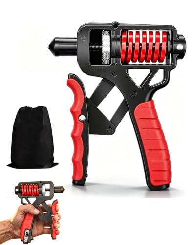 Ergonomic Adjustable H-Grip Hand Trainer | Counting Hand Grip Strengthener for Stress Relief Hand Gripper, Boost Wrist, Forearm & Fingers - color: No counting-B