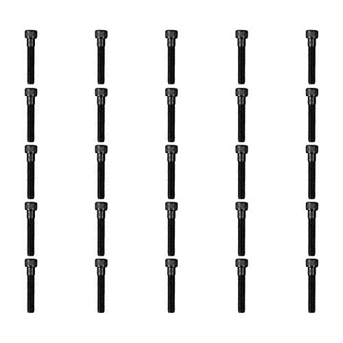 Atomik 3/8 x 2 inch Long Alloy Steel Bolts 25 Pack Durable Hardware for Rock Climbing Holds 3/8-16 Socket Head Allen Bolt Designed for Indoor Use Wall Supplies - size: 25 Pack 3/8x2 in. 3/8-16 Allen Head Black