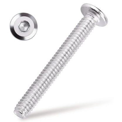 1/4-20 x 2-1/2" Hex Socket Head Cap Screws, 304 Stainless Steel 18-8, Chamfered Countersunk Machine Screws for Furniture, Binding, Machinery, Automotive, DIY Projects, 25 PCS - size: 1/4-20 x 2-1/2"
