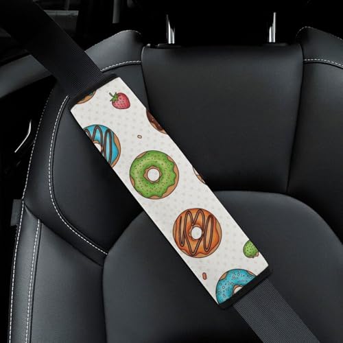 2 Pack Universal Fit Seat Belt Shoulder Pad for Kids, Car Seats Pushchair Strollers High Chair Pushchair, Donut Shoulder Protector, Anti-Slip Pad - color: Pattern 1126