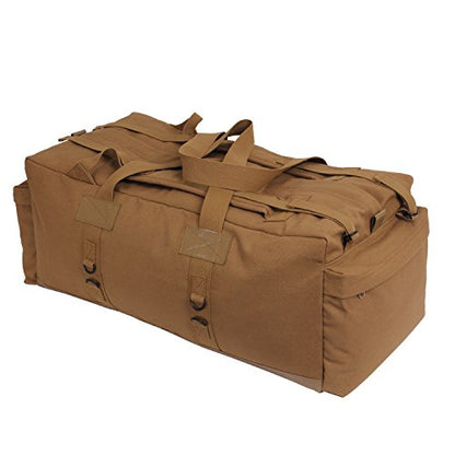Rothco Tactical Duffle Bag - Rugged All-Purpose Gear and Equipment Bag, Water-Resistant Bottom - color: Coyote Brown