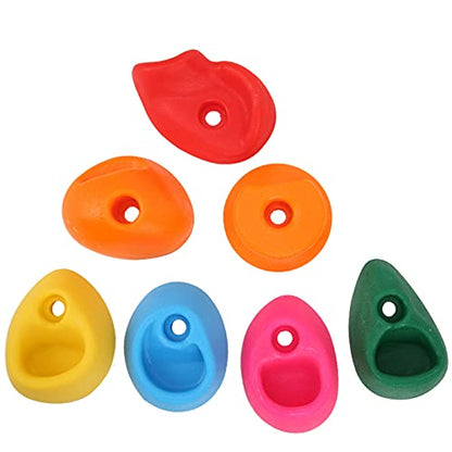 10pcs Rock Climbing Holds,Climbing Rock Wall Grips with Mounting Hardware for Kids and Adults - size: Medium size 10 pack