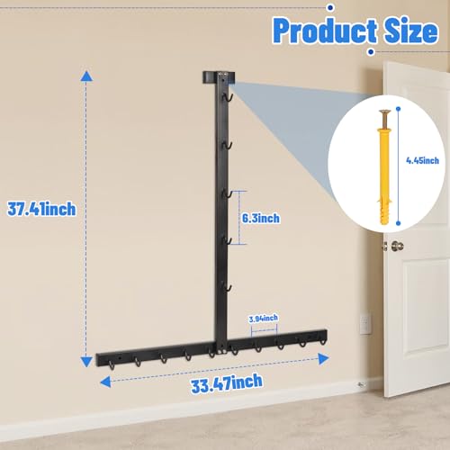 LAT Pulldown Attachments LAT Pull Down Bar Storage Rack for Mag Grip LAT Pulldown Machines Attachments Stand Cable Attachment Storage Rack for Home Gym and Gym Wall Storage