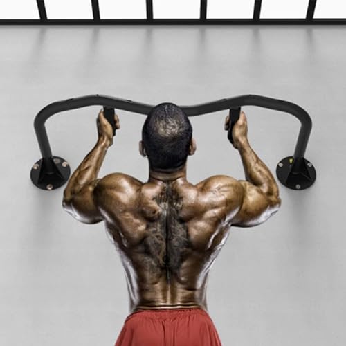 Wall-Mounted Pull-up bar, deep Space Style, Suitable for Installation Without Space Under The Wall, Strength Training Pull-up Bars, bar with Multi-Grip Foam Handle, Pull-up bar for Home Gym,A - size: A