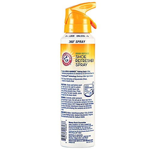 Arm & Hammer Odor Defense Shoe Refresher Spray, Fresh Scent, 4 oz - size: 4 Ounce (Pack of 1)