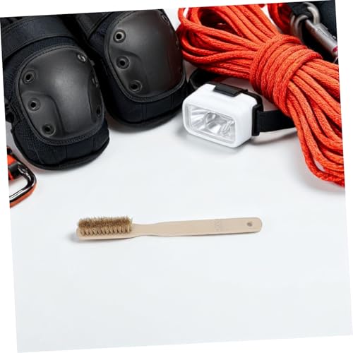 LALAFINA Rock Climbing Chalk Brush with Wooden Handle and Sturdy Bristles for Indoor and Outdoor Climbing, Rapid Drying Cleaning Tool for Humid Environments and Bouldering