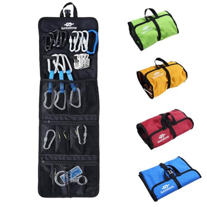Lixada Climbing Quickdraw Hanging Storage Bag Climbing Gear Organizer Bag Small Tools Organizer Pouch - color: Black