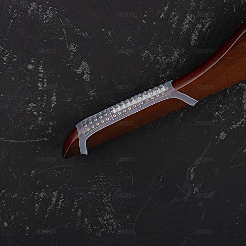 AUEAR, 100 Pack Clear Non-Slip Rubber Clothes Grips Clothing Strips for Wood Plastic Hangers Home Stores Use