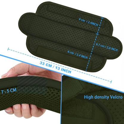 ZINZ 2-Pack Universal Shoulder Pad with Ultra thick Cushion for Bag Luggage Bag Crossbody, Plus Long & Anti-Slip & Breathable,Green - color: Green-2pack