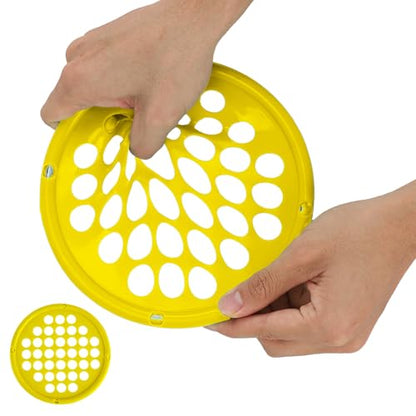 ZHIAMZ Hand Exercisers for Strength, Hand Exercise Web, Finger Exercise | Latex-Free Tear-Resistant Hand Exercise Web for Finger & Hand Strength, Physical Therapy Rehab, Portable 7-Inch - color: Light-Yellow