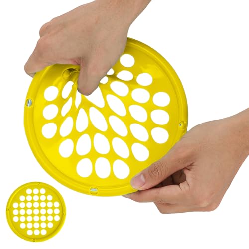 ZHIAMZ Hand Exercisers for Strength, Hand Exercise Web, Finger Exercise | Latex-Free Tear-Resistant Hand Exercise Web for Finger & Hand Strength, Physical Therapy Rehab, Portable 7-Inch - color: Light-Yellow