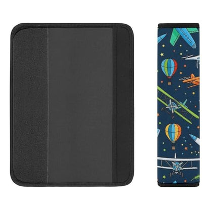 2 Piece Planes Blue Airplanes Car Seat Belt Pad Breathable Seat Belt Cushion for Child, Stroller Pushchair High Chair, Easy Install (No Tool) - color: Pattern 354