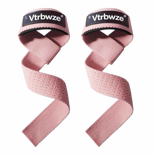Gym Lifting Straps for Weightlifting & Deadlift - Non-Slip Silicone Grip, Padded Wrist Support for Bodybuilding, Workout & Strength Training, Unisex Design for Men & Women - color: Pink