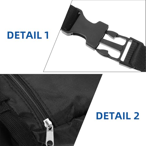 Kisangel Powder Bag Large Capacity with Oxford Cloth and Polar Fleece Material Chalk Bag Prevents Chalk Overflow, Portable Outdoor Climbing Gear for Bouldering and Climbing