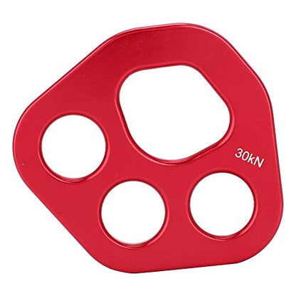 Rigging Plate Aluminum Anchor Multiplier Plate, Finger Force Rigging Plate Force Divider Bear Climbing Descender Gear Multi Anchor Point Connector Gear