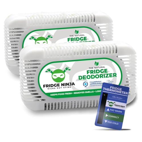 Earth Ninja Fresh Home Bundle – Fridge Ninja (2 Pack) + Shoe Ninja (2 Pack) – Natural Activated Charcoal Odor Eliminators – Long-Lasting, Reusable Deodorizers for Fridge, Shoes, Gym Bags & More