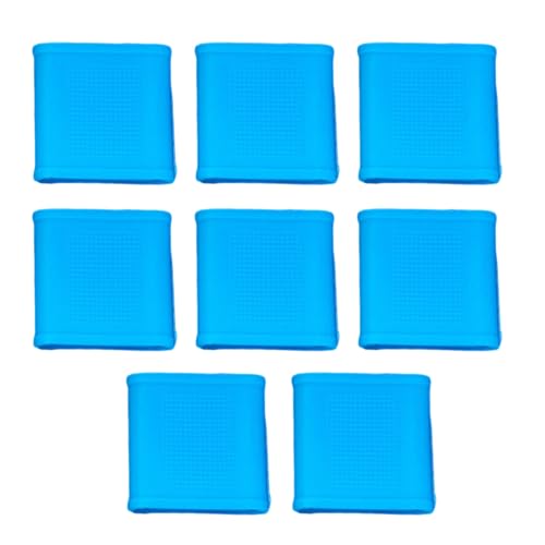 8Pcs Light Weight Silicone Finger Protectors Nonslip Golf Finger Cover Sleeve Sports Fingers Band Hand Protector Hand Protector - color: Light Blue, size: Small