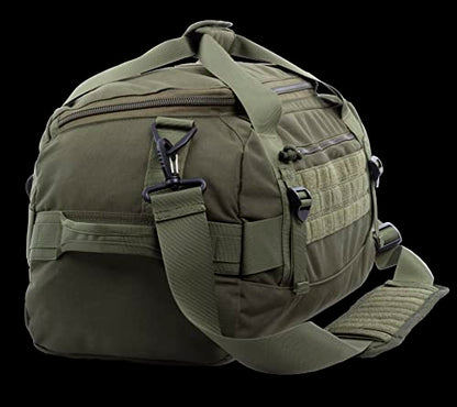 Tactical Duffle Bag MOLLE Gear Bag Carry on Travel Duffel Bag. Ideal for Hunting, Shooting Range, Law Enforcement, Camping, Travel. 35L - color: Olive Drab