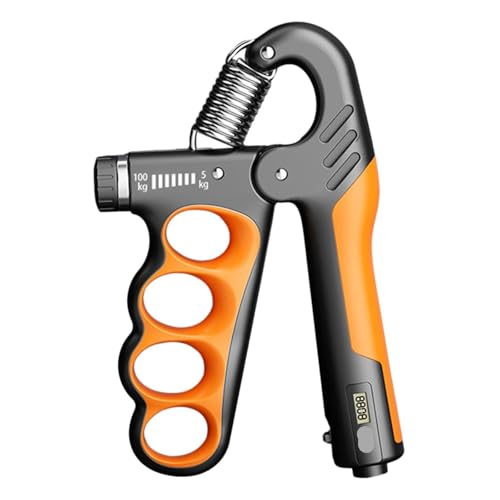 5-100 KG Grip Trainer Finger Motor Grip Strengthener Grip Trainer Non-Sliding Grip - color: Orange