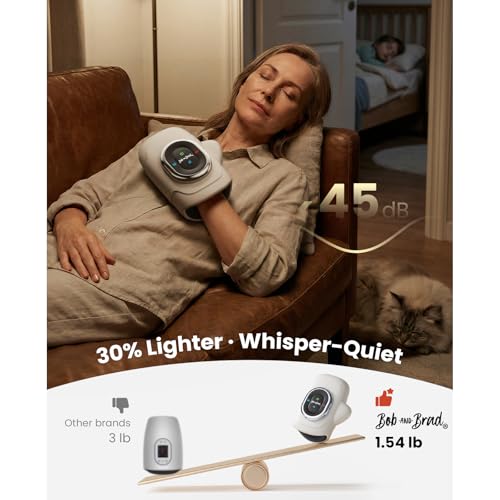 BOB AND BRAD Hand Massager with Heat and Compression, Individual Fingers | Upgraded, FSA-HSA Eligible, Portable HandSpa Pro Hand Massager for Arthritis and Carpal Tunnel, Pain Relief, Birthday Gifts
