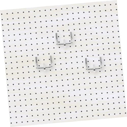 PRETYZOOM 50Pcs Heavy Duty Carbon Steel Pegboard Hooks Silver Pegboard Accessories for Garage and Workshop Organization for Tool Display and Storage