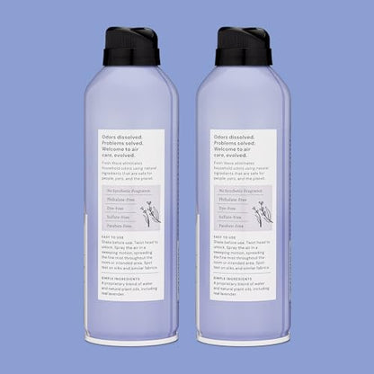 Fresh Wave Lavender Air Freshener Spray, 8 oz, 2-Pack Room Odor Eliminator | Non-aerosol fine mist, Plant oil formula, Paraben- and phthalate-free, Bathroom and pet area safe, Fabric and furniture use - size: 8 Ounce (Pack of 2)