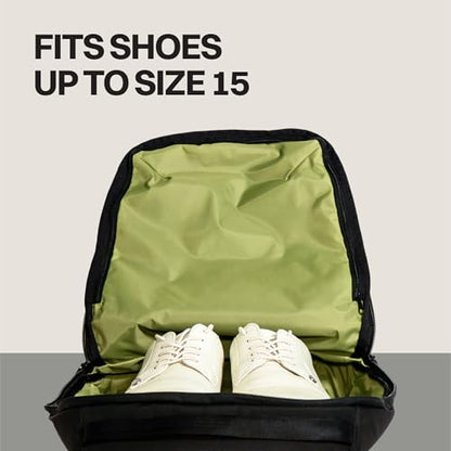 TIPS Transit Shoe Pod by Blue Tees Golf – Water Resistant, Ventilated and Padded Shoe Storage for Shoes up to Size 15, Durable Nylon with Padded Carry Handle and Ventilation Panel