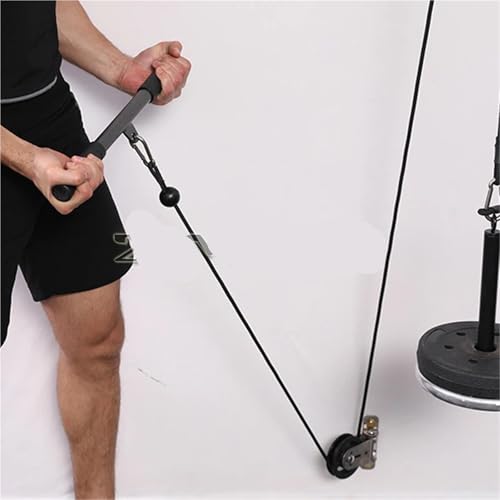 U Groove Stainless Steel Wall Pulley Wall Mount Home Gym Rotating Silent Pulley Bodybuilding Pulley LAT Lift Cable Muscle Pulley Mute Swivel Bearing Wheel(Aluminum Alloy) - color: Aluminum alloy