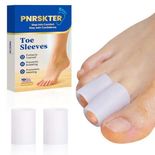 Toe Protectors Women & Men, 20 Pcs Toe Sleeves (Medium) | Toe Separators for Women, Silicone Toe Protector for Bunion Blisters, Hammer Toes - size: Medium