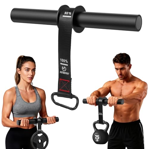 FitBeast Wrist Roller Forearm Exerciser and Forearm Strengthener | Foam handle forearm trainer. Ideal for wrist control, grip strength and daily forearm strength training. - color: Black