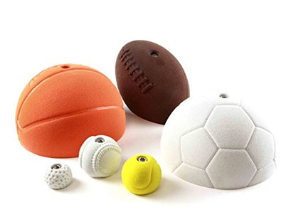 Atomik Rock Climbing Holds XXL Bolt-On Football in Brown