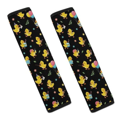 Universal Fit Seat Belt Shoulder Pad for Adult Use, Most Cars, 2 Pack Black Yellow Duck Harness Pads Strap Pressure Relief - color: Pattern 362