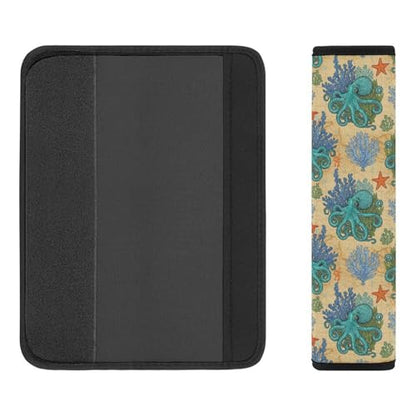 2 Pack Universal Soft and Comfortable Car Seat Belt Pad for Girls and Boys, Stroller Pushchair High Chair, Octopus Shoulder Protector - color: Pattern 139