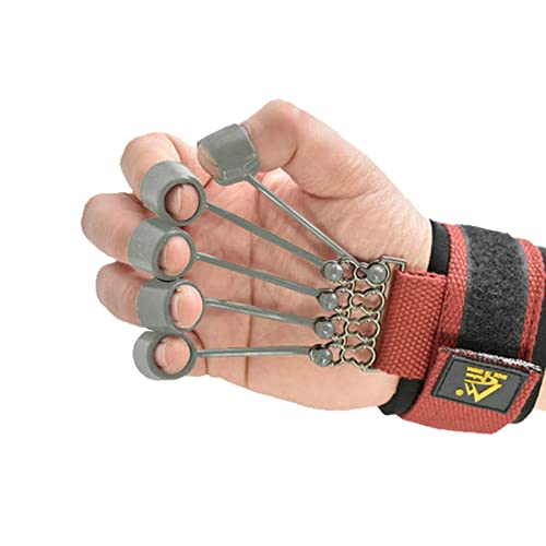 Elastic Silicone Finger Strengthener, 5 Hand Exerciser, Recovery Physical Equipment Workout Extension, Hand Grip Trainer Strength Stretching Rehabilitation - size: 20 lbs 5 finger cots