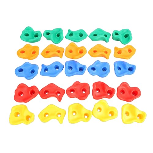 CHICIRIS RockClimbingHolds, PEPlasticSafeOdorlessErgonomicDesign, withTactileFinishforIndoorOutdoorClimbingWalls
