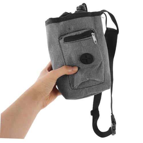 Generic Gray Climbing Chalk Bag with Zippered Pocket Slip Oxford Cloth Chalk Pouch for Rock Climbing Bouldering Hiking and Gym Workouts Grip Enhancer for Indoor and Outdoor Sports