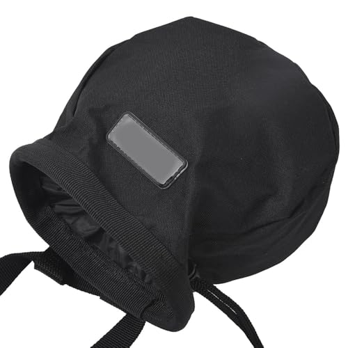 Chalk Bag with Adjustable Waist Belt – Durable Oxford Cloth Climbing Chalk Pouch for Rock Climbing, Gymnastics & Fitness Training (Black, 16x16x6cm)‌