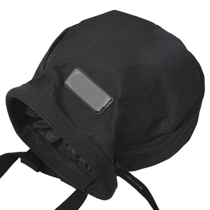 Chalk Bag with Adjustable Waist Belt – Durable Oxford Cloth Climbing Chalk Pouch for Rock Climbing, Gymnastics & Fitness Training (Black, 16x16x6cm)‌