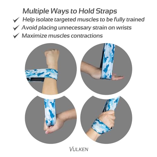 Vulken Tricep Rope Cable Attachment. 28.7 Inch & 22 Inch Two Lengths Built in One Pull Down Rope - color: Blue