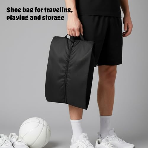 Shoe Bag Odor Smell Proof Shoe Bags Water-Resistant Travel Friendly Shoes Bag with Zipper Absorbing Foldable Water-Resistant Shoes Pouch for Men Women Gym Spikes Golf Baseball