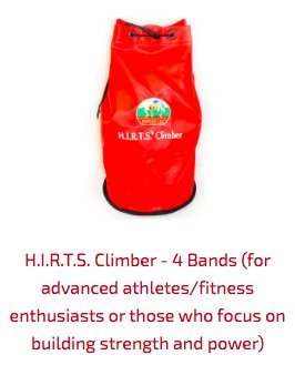 Suples H.I.R.T.S Climber - Resistance Bands - Rope Climbing Fitness Training - Home or Gym Workout - style: 4 Band