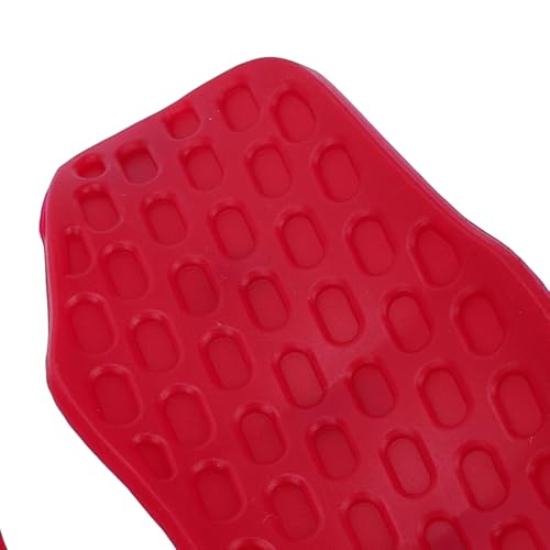 Generic Non Slip Workout Grips Rubber Finger Sleeve Pads for Enhanced Grip Stability and Safety in Gym Fitness Training Red 2 Pack