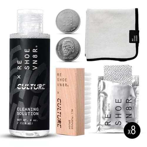 RESHOEVN8R Culture Shoe Cleaner Kit - Sneakers, Mesh, Canvas, Suede | Cleaning kit solution for sneakers, mesh, canvas, suede, knit & leather shoes, limited-edition collab set