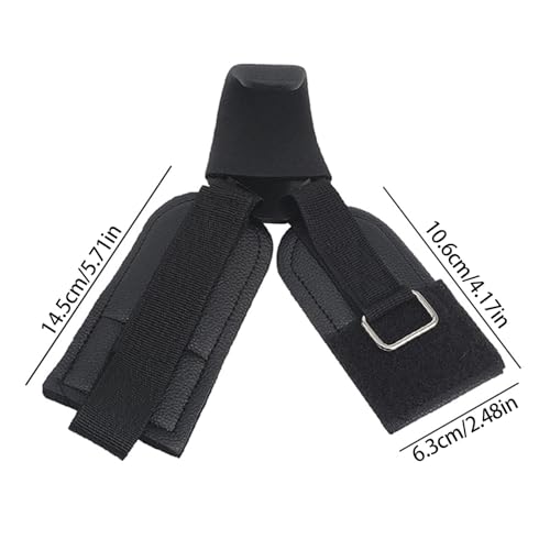 2pcs Heavy Type Weightlifting Hook with Padded Handle Weight Lifting Strap for Powerlifting and Pull Up Exercises Antislip Weightlifting Strap
