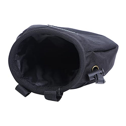 Outdoor Rock Climbing Storage Waist Hanging Anti Slip Powder Bag Adjustable Drawstring Closure Ice Climbing Chalk Bag for Weight Lifting Fitness Gymnastics Gym Workout Zippered Pockets