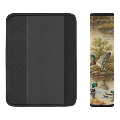 2 Pack Breathable Car Seat Belt Pad for Child, Stroller Pushchair High Chair, Wild Mallard Ducks Wildlife Neck Strap Covers, Neck and Shoulder Support - color: Pattern 1038