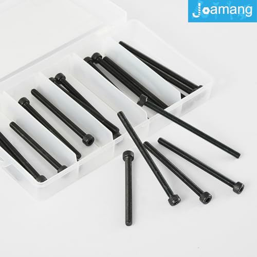 M5 x 60mm 65mm 70mm 75mm 80mm Hex Socket Head Cap Screws Bolts, 12.9 Grade Alloy Steel, Black Oxide Finish, Metric Allen Drive, Fully Threaded, Assortment Kit 25Pcs - size: Socket M5x60-80mm