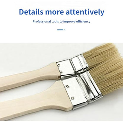 Tool with Comfortable Wooden Grip for Deeply Long Curved Head Scrub Brush Extended Reach Extension - size: B
