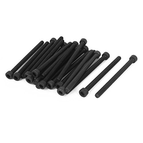 uxcell M5x70mm Hex Bolt Socket Head Cap Machine Screws Fasteners Black 20pcs - size: M5 x 70mm