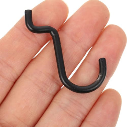 24pcs Compact J Hooks Pegboard Tool Holder Heavy Duty Hanging Board Hooks for Garage Workshop Pegboard Organizer Accessories